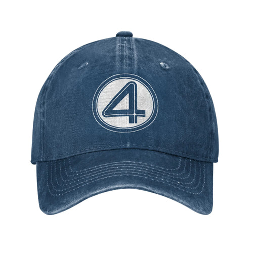 Casquette Fantastic Four - Denim Délavé Bleu Marine