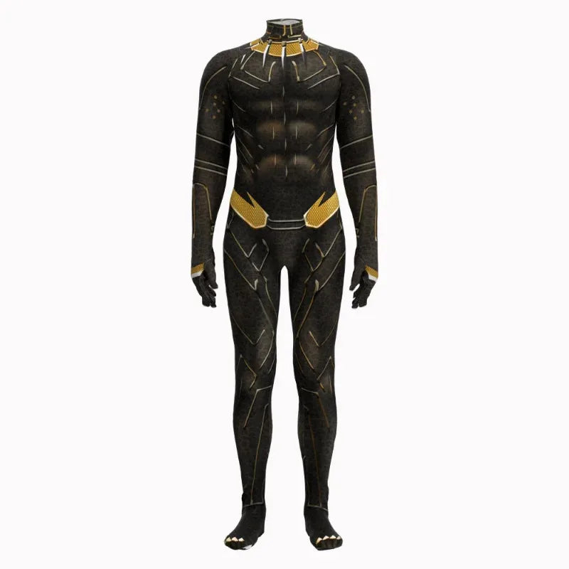 Déguisement Black Panther - Combinaison Noire et Or (Homme)