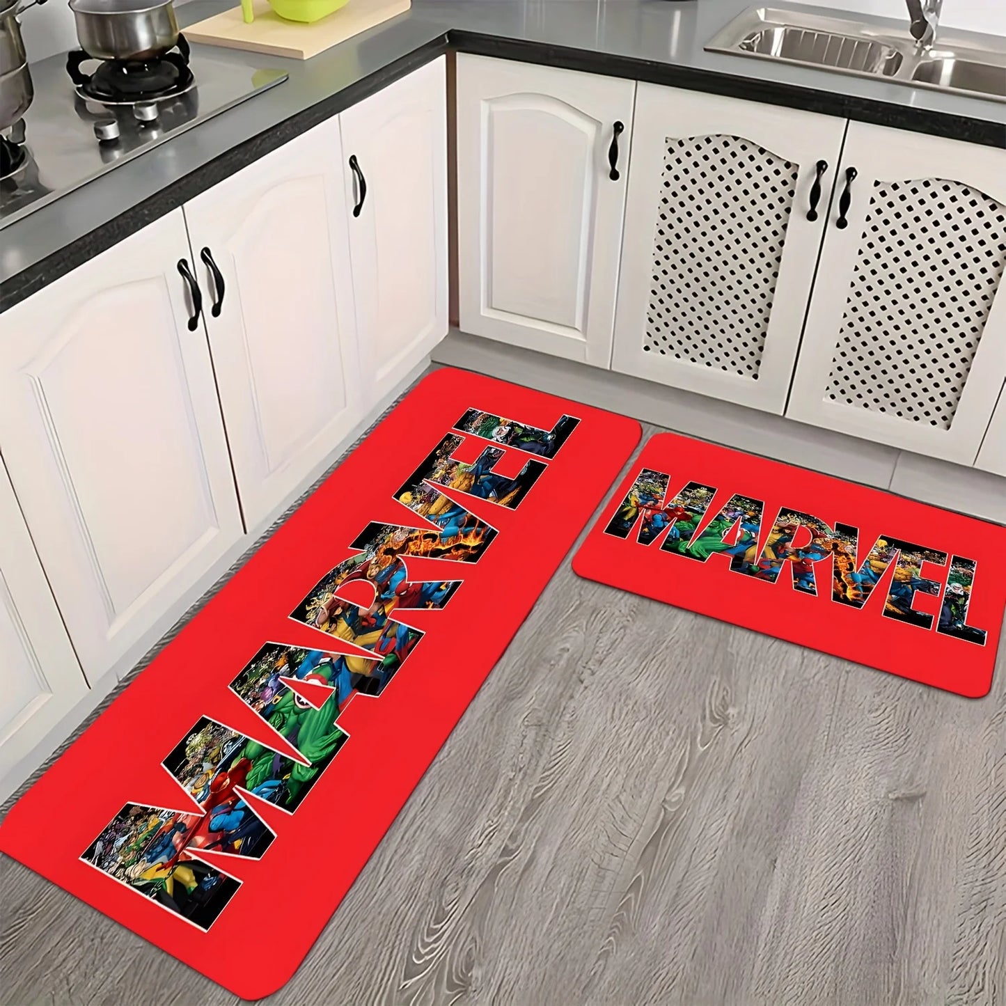 Tapis de Bain Marvel - Logo Texte Multi-Héros