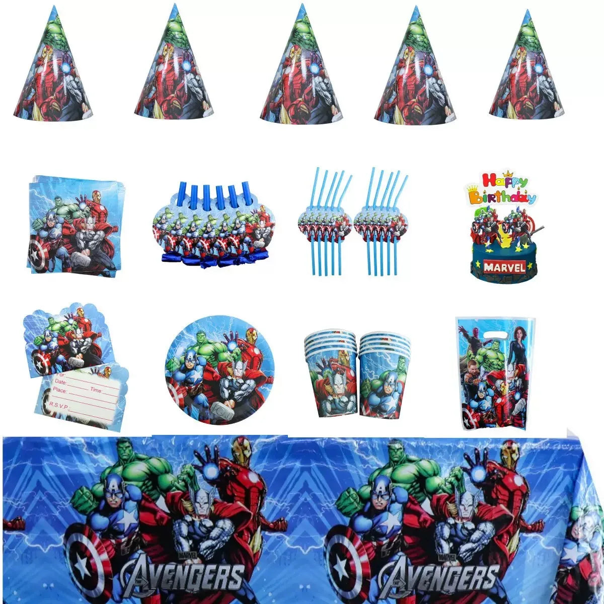 Décoration Anniversaire Avengers - Kit 32 Ballons