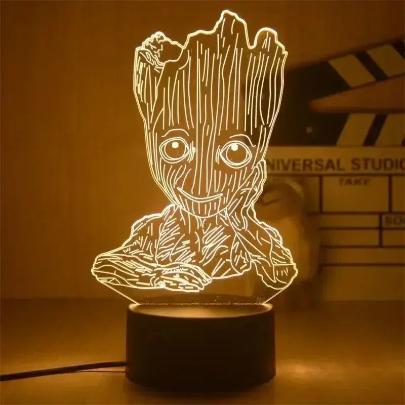 Lampe LED Avengers Groot - Danse 3D 18cm