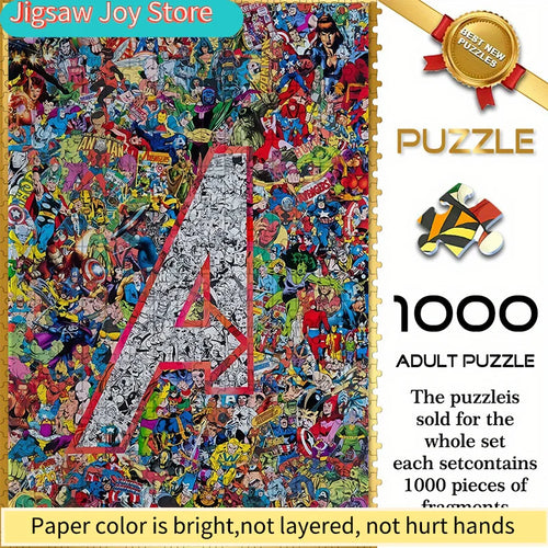 Puzzle Avengers Logo A Collage - 1000 Pièces Super-Héros