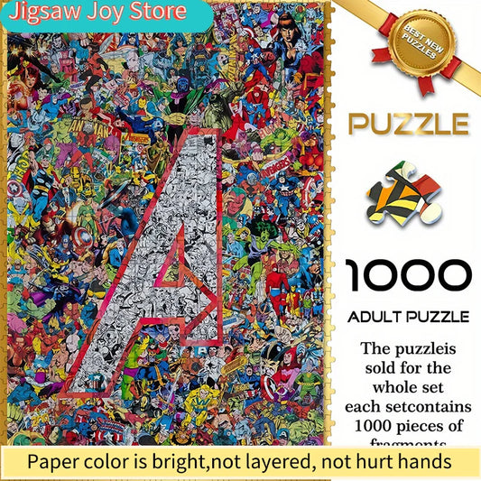 Puzzle Avengers Logo A Collage - 1000 Pièces Super-Héros
