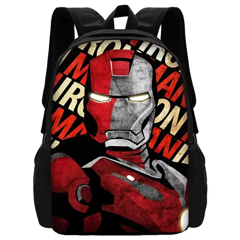 Sac à Dos Avengers Iron Man - Visage Pop Art Rouge Gris