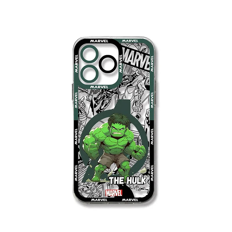 Coque Oppo Hulk - Chibi Marvel Fond BD Noir Blanc