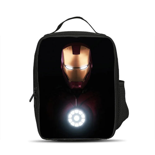 Sac Repas Isotherme Avengers Iron Man - Casque Sombre Réacteur Circulaire