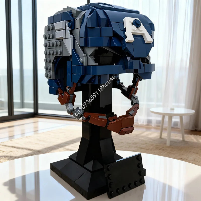 LEGO Captain America - Buste Casque en Briques 587 Pièces