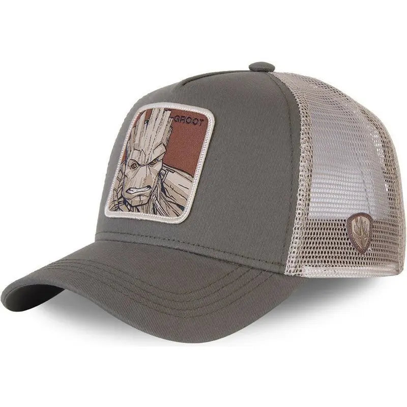 Casquette Groot - Grise et Beige