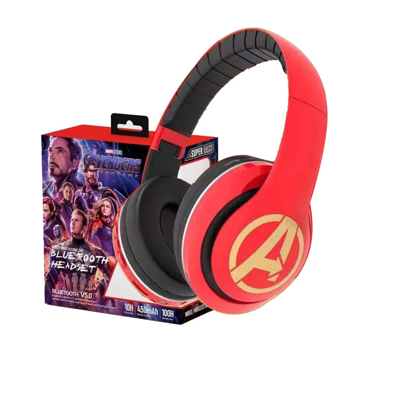 Casque Bluetooth Avengers - Logo Rouge et Or