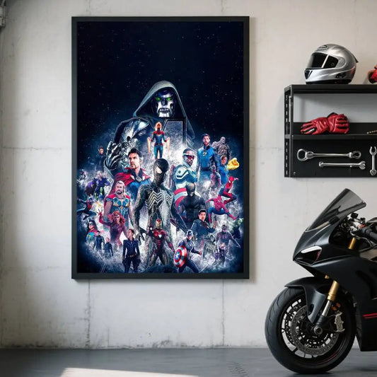 Affiche Avengers Doomsday - Design Doctor Doom Silhouette Étoilée