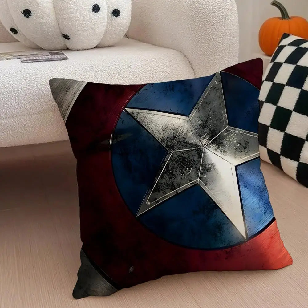 Housse de Coussin Captain America - Bouclier Classique