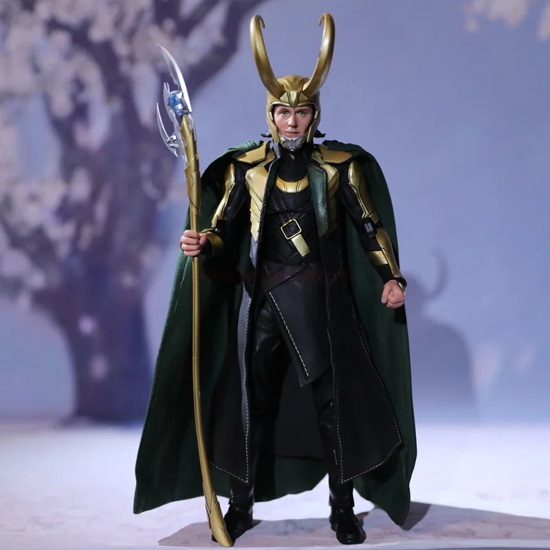 Figurine Loki 1/7 Deluxe Marvel - Casque Sceptre Mains Interchangeables