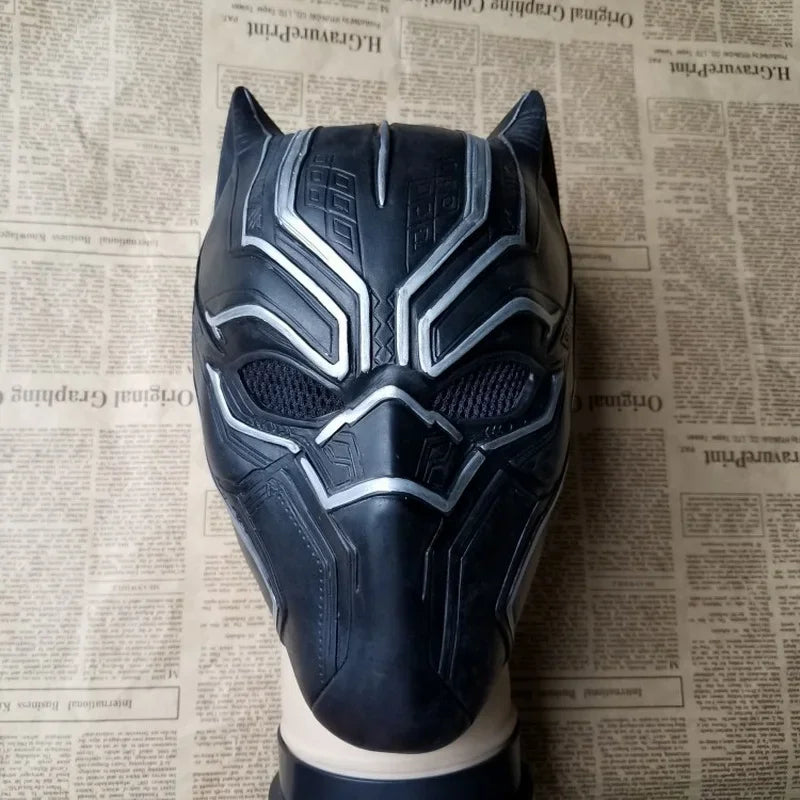 Masque Cosplay Black Panther - Casque Intégral Silicone Réaliste