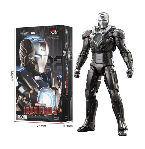 Figurine ZD Toys Iron Man MK32 - Armure Complète Noire