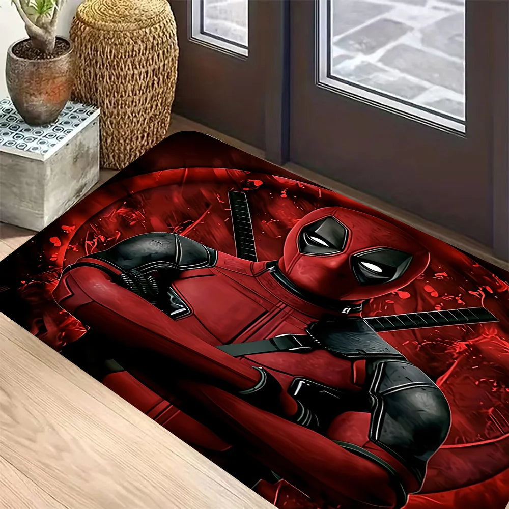 Tapis Marvel Deadpool & Wolverine - Design Duo Flammes