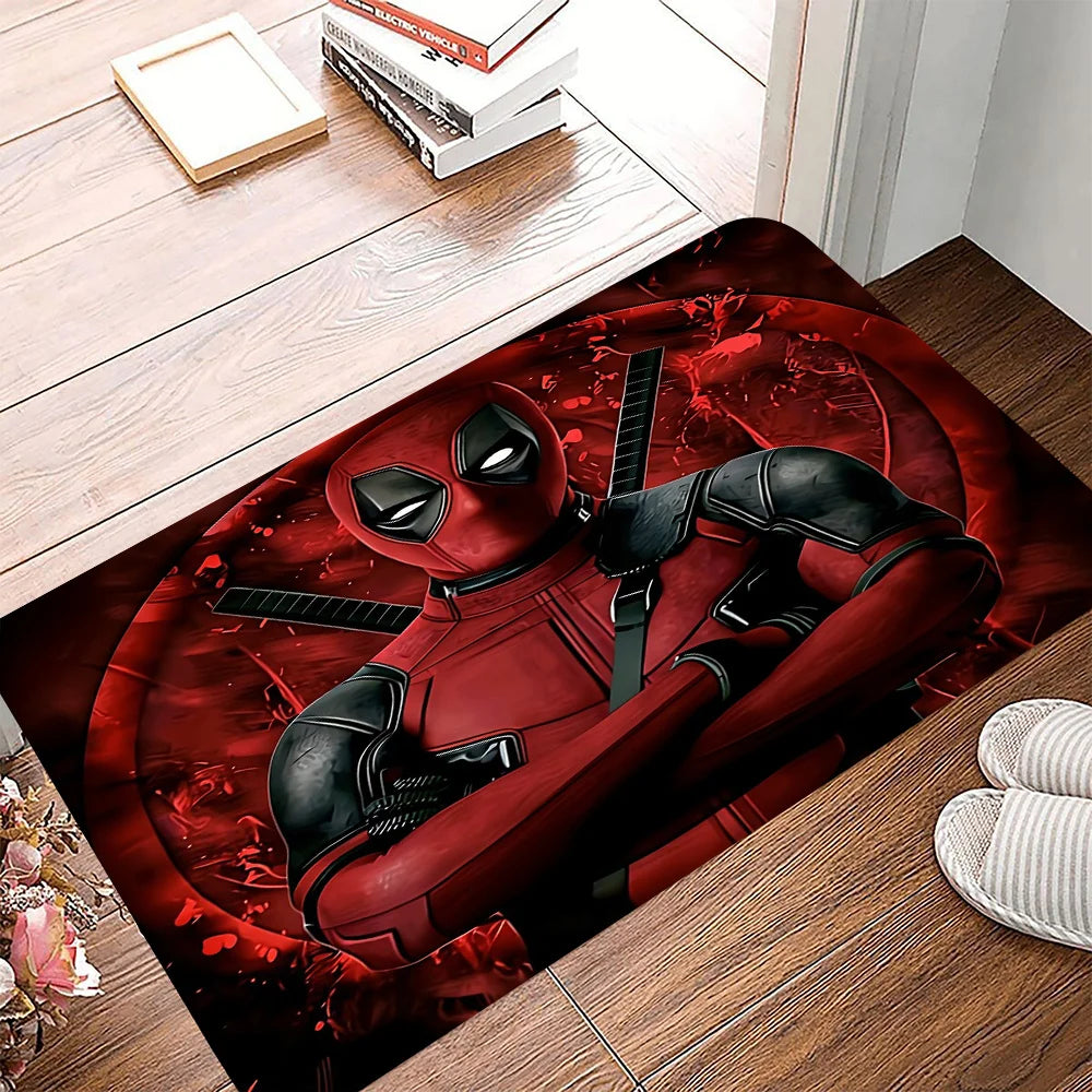 Tapis Marvel Deadpool - Design Bras Croisés Rouge Sang