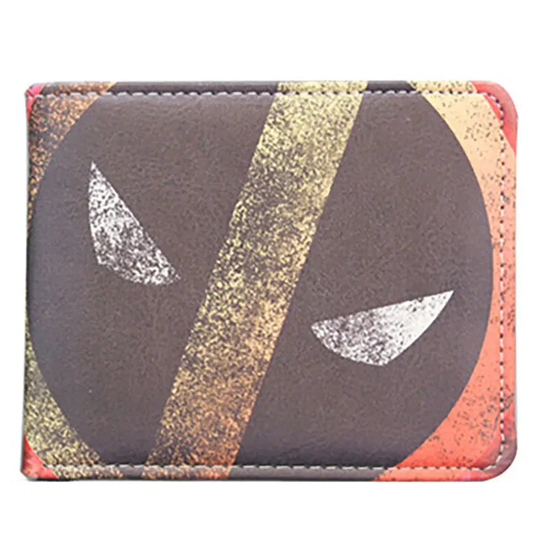 Porte-Monnaie Avengers Deadpool - Yeux Blancs Diagonale Dorée