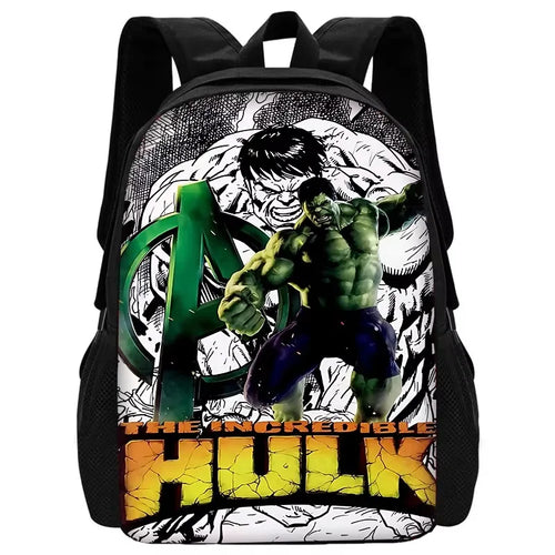 Sac à Dos Enfant Hulk - Logo Incredible Hulk Avengers Vert Style Comic