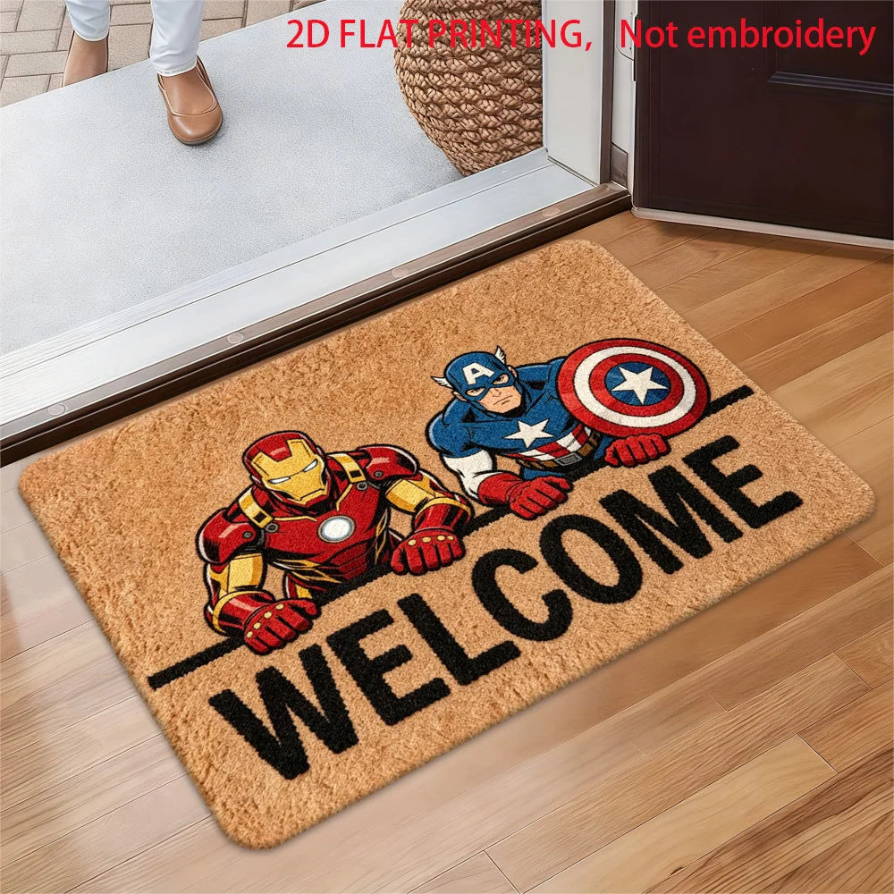 Tapis Marvel Avengers - Design Welcome Iron Man Captain America