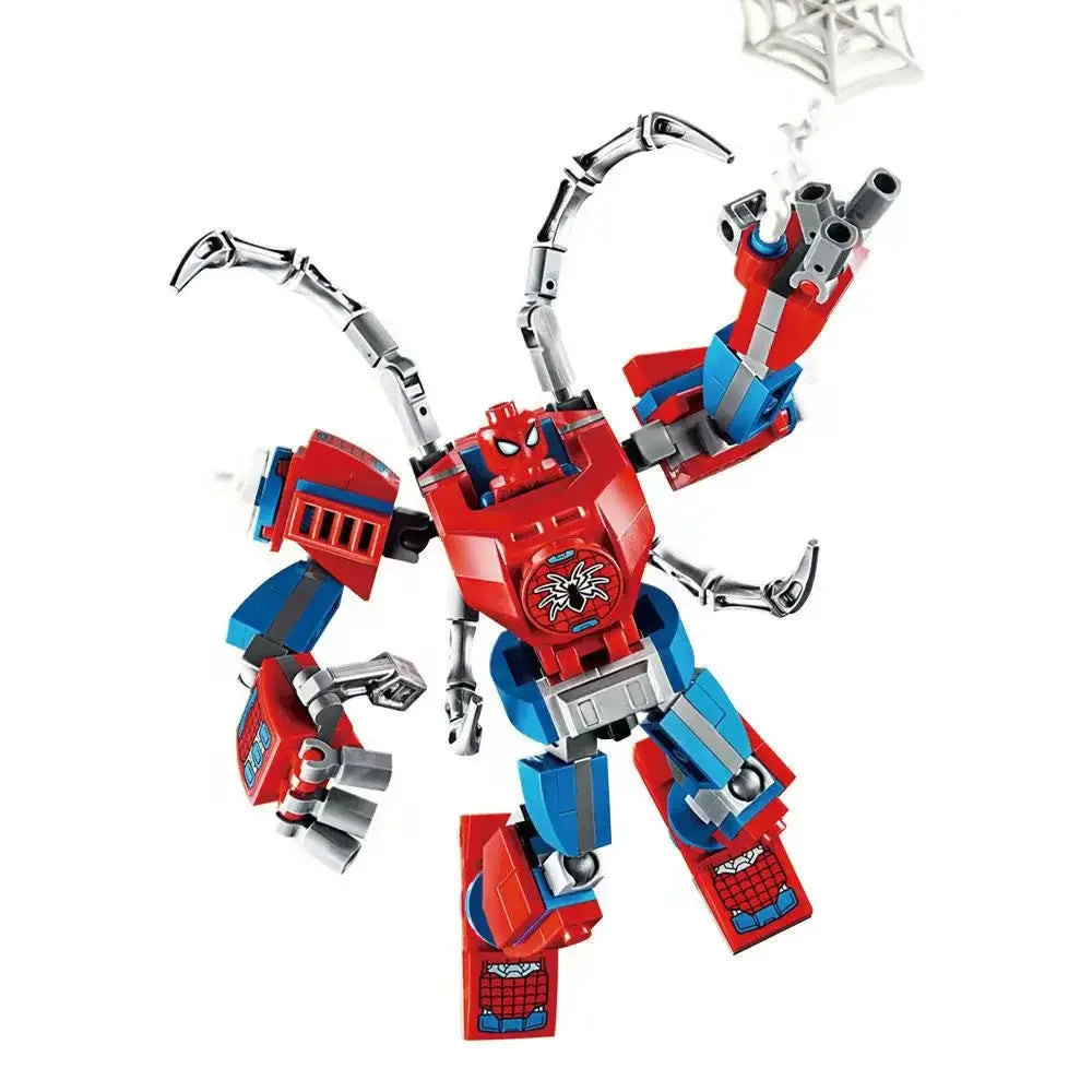 Set Building Blocks Mecha Avengers - Captain America Hulk Wolverine Thanos