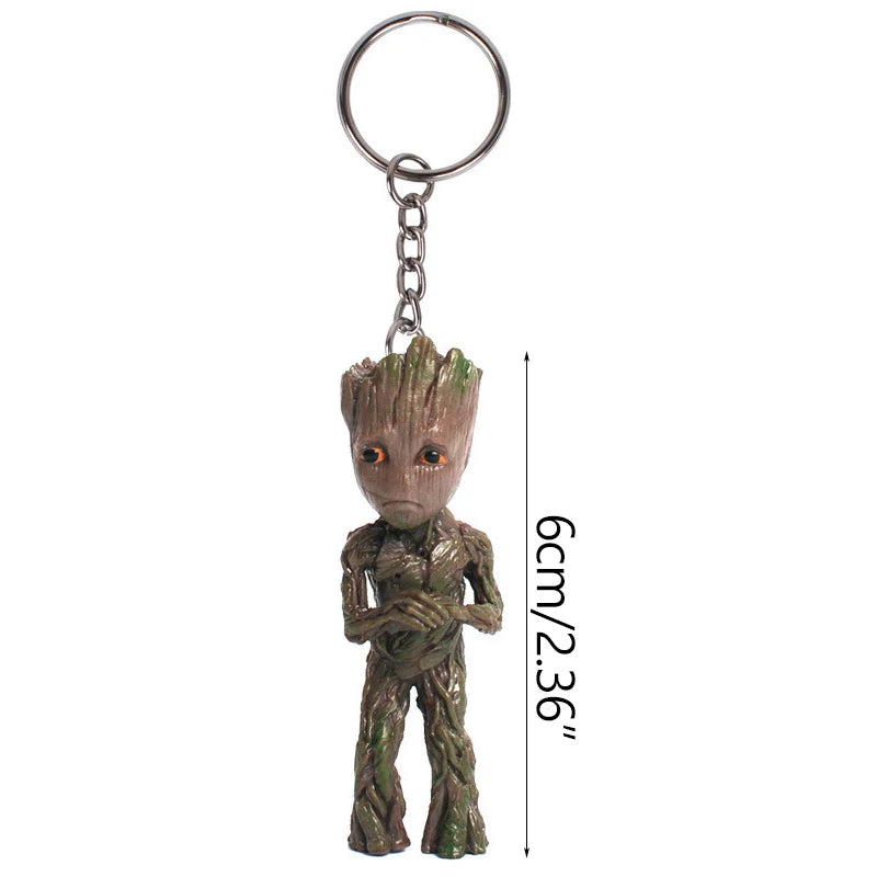 Porte-Clés Baby Groot Figurine 3D - Costumes Variés Collection