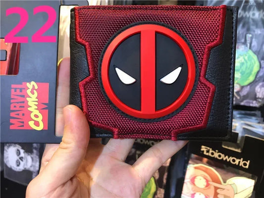 Porte-Monnaie Avengers Deadpool - Logo 3D Toile Rouge