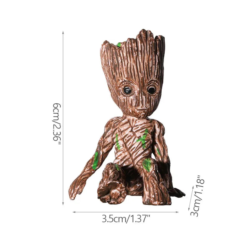 Pot à Plantes Baby Groot - Porte-Crayons Multi-Poses Rangement