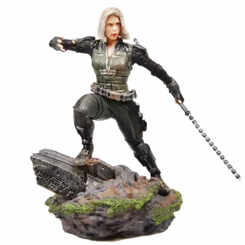 Figurine Avengers Black Widow - Combinaison Tactique Fouet