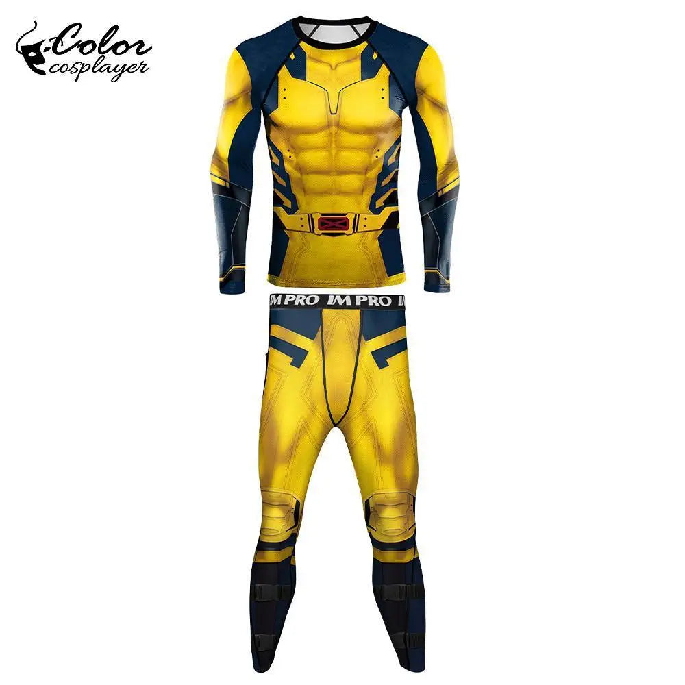 Combinaison Cosplay Wolverine Complète - Jaune Bleu Costume X-Men