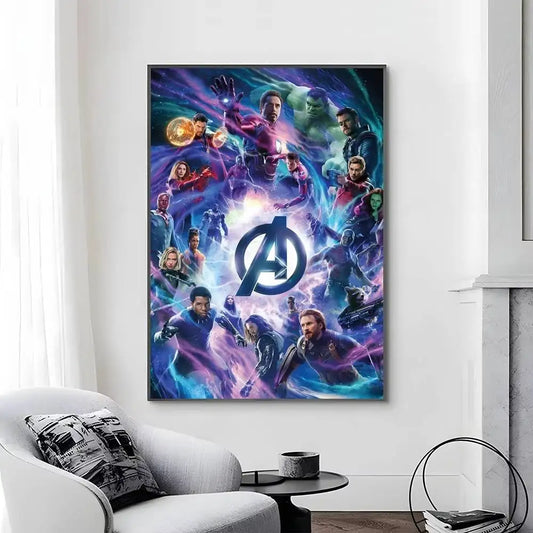 Affiche Avengers Infinity War - Design Portrait Multicolore