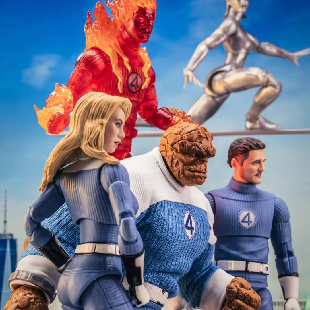 Figurine The Thing - Uniforme Bleu et Blanc Quatre Fantastiques