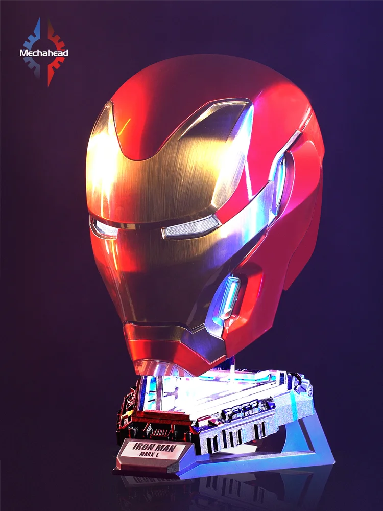Casque Iron Man Avengers - Cosplay MK50 Motorisé Rouge et Or
