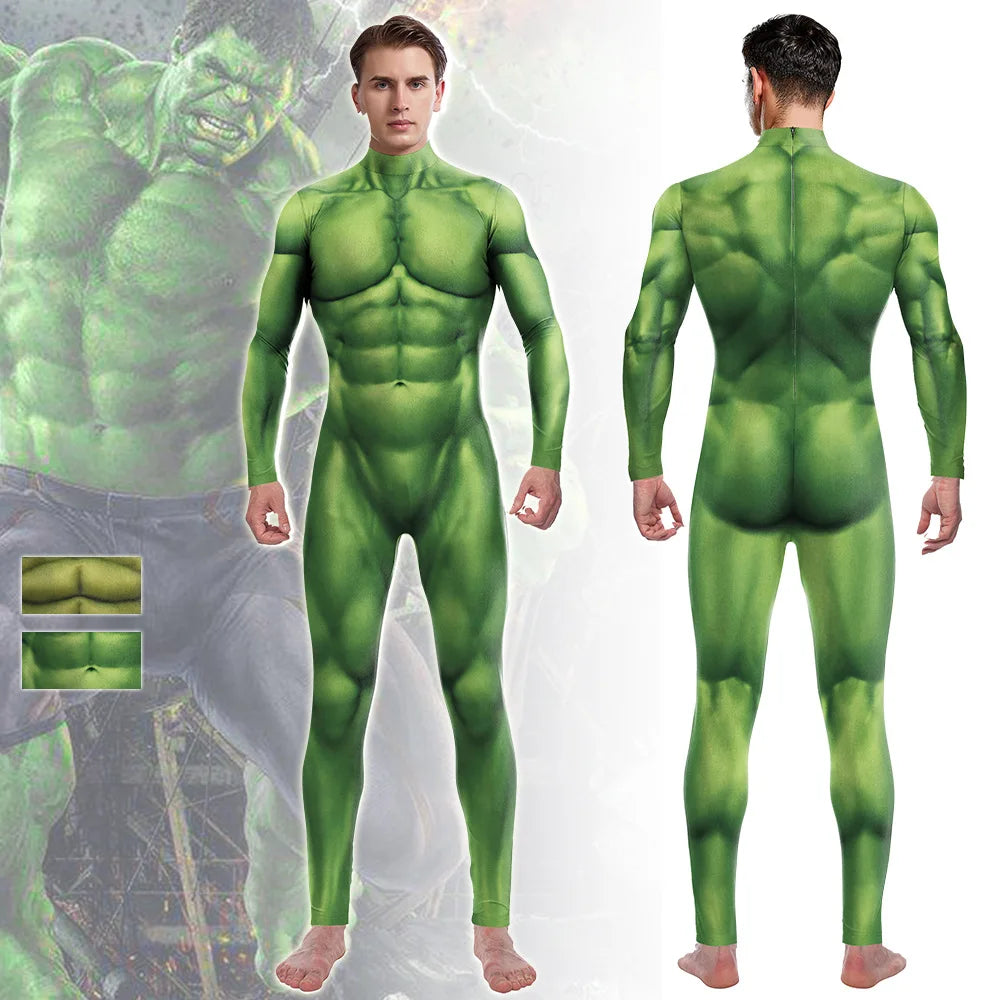 Déguisement Hulk - Combinaison Musclée Verte Intégrale