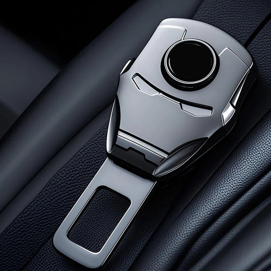 Accessoire de Voiture Iron Man - Boucle de Ceinture Chromée