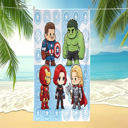 Serviette de Plage Microfibre Avengers Chibi - Personnages