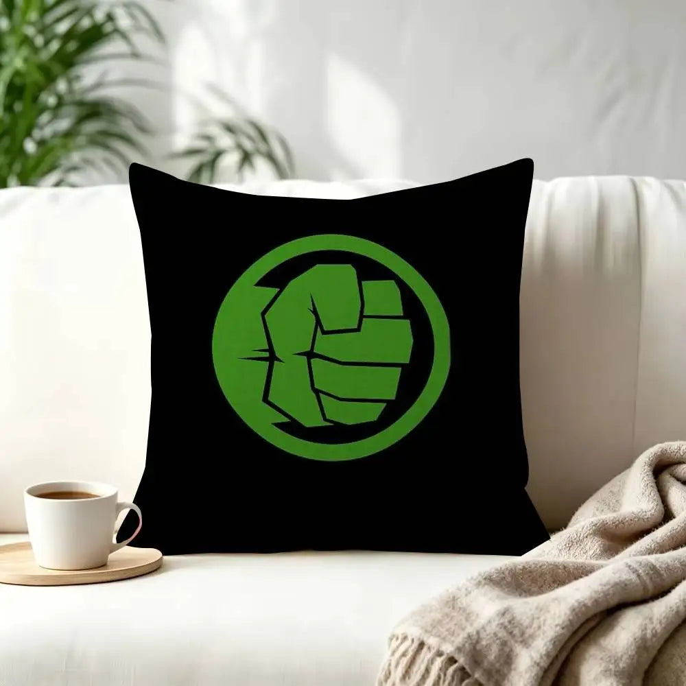 Housse de Coussin Hulk - Logo Poing