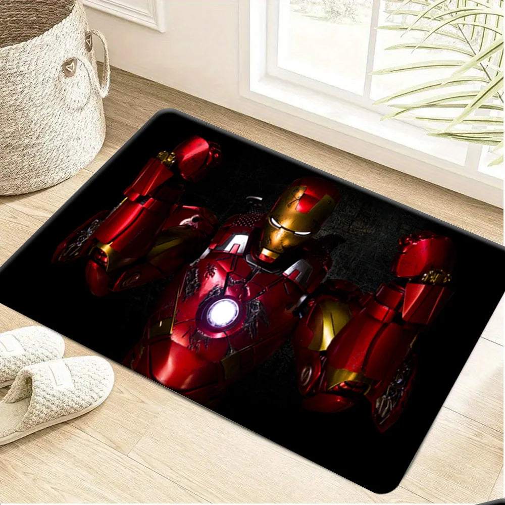 Tapis Avengers Iron Man - Armure Rouge Or Éclatée
