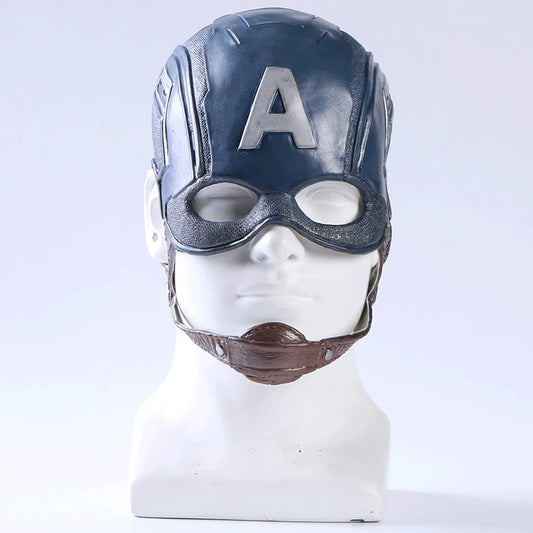 Cagoule Latex Captain America - Réplique Film Cosplay