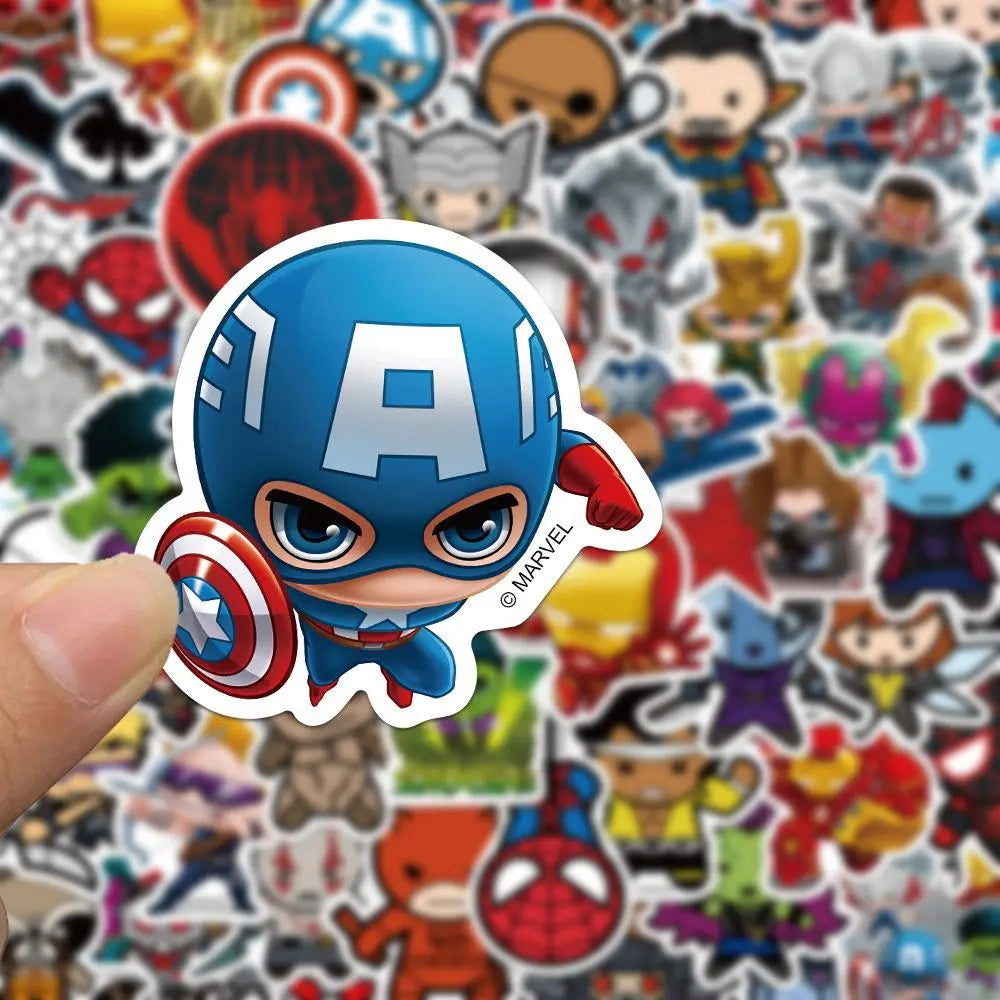 Stickers Avengers - Lot de 50 Autocollants Waterproof