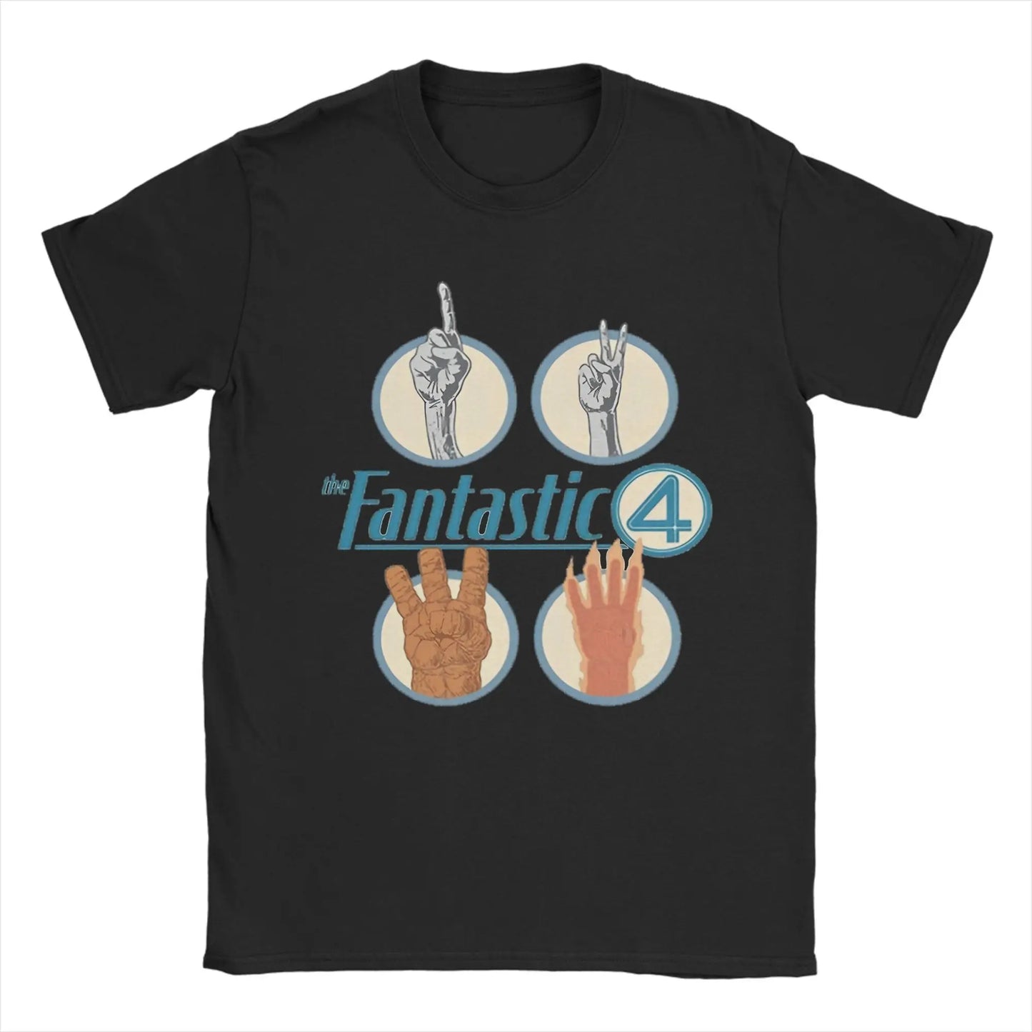 T-Shirt The Fantastic 4 First Steps - Poster Rétro Bleu Unisexe