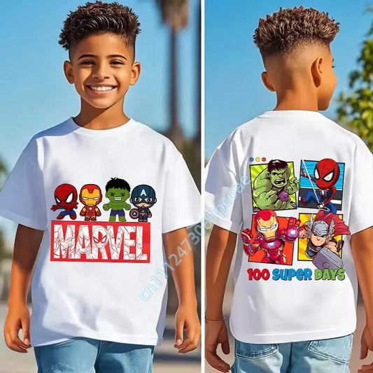 T-Shirt Enfant Marvel - 100 Super Days Rentrée