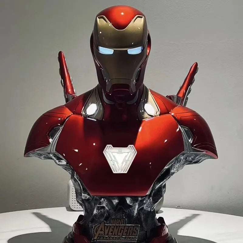Buste Lumineux Avengers Iron Man - Studio Fond Blanc