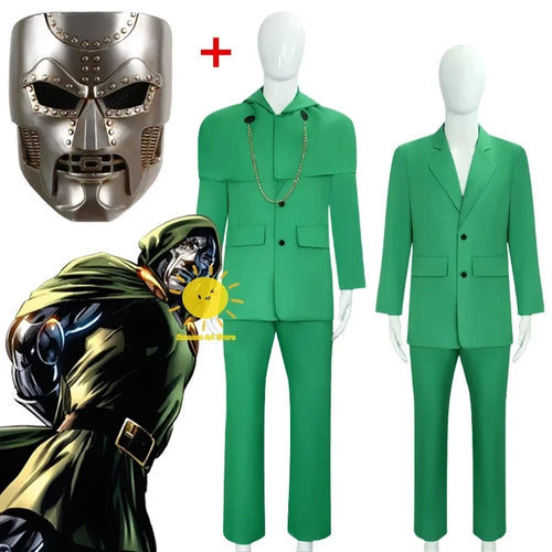 Costume Cosplay Doctor Doom - Masque et Combinaison Verte