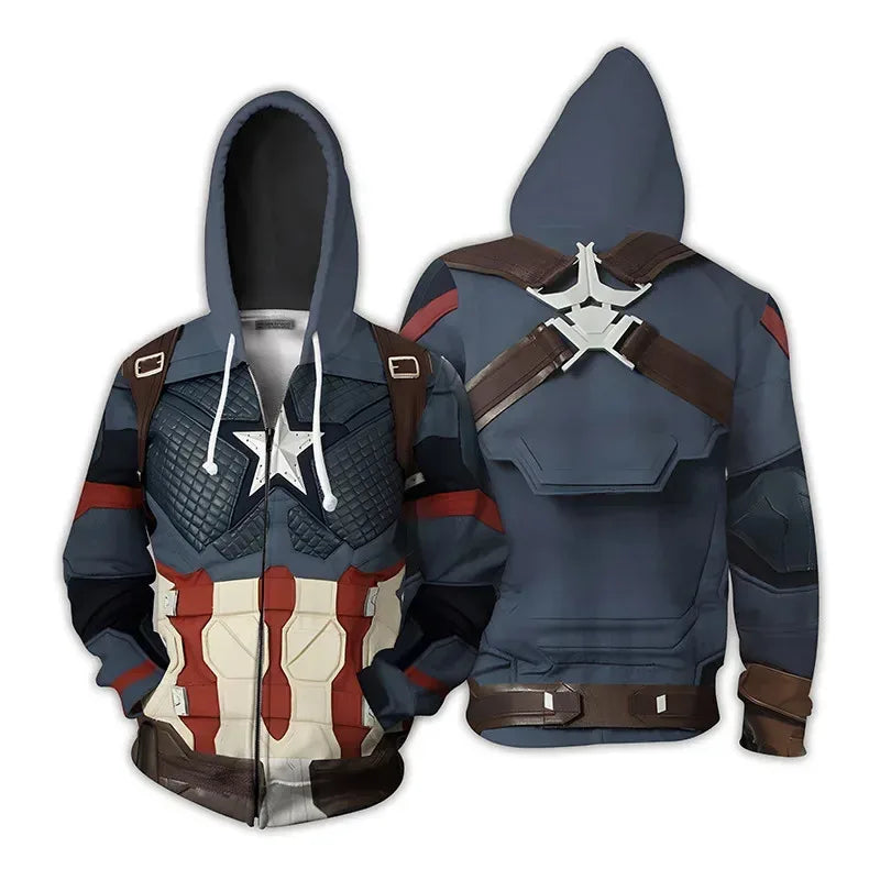 Sweat à Capuche Avengers Captain America - Hoodie 3D Cosplay