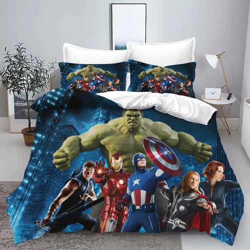 Housse de Couette Avengers - Hulk Géant Ville Nocturne