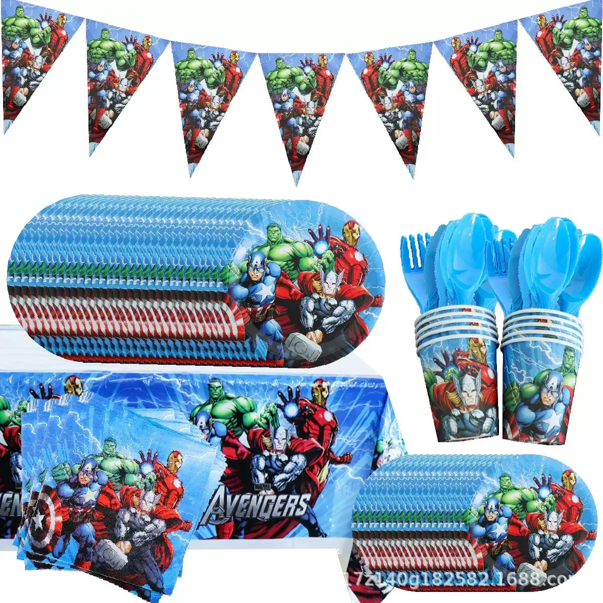Décoration Anniversaire Avengers - Ballon Chiffre 7