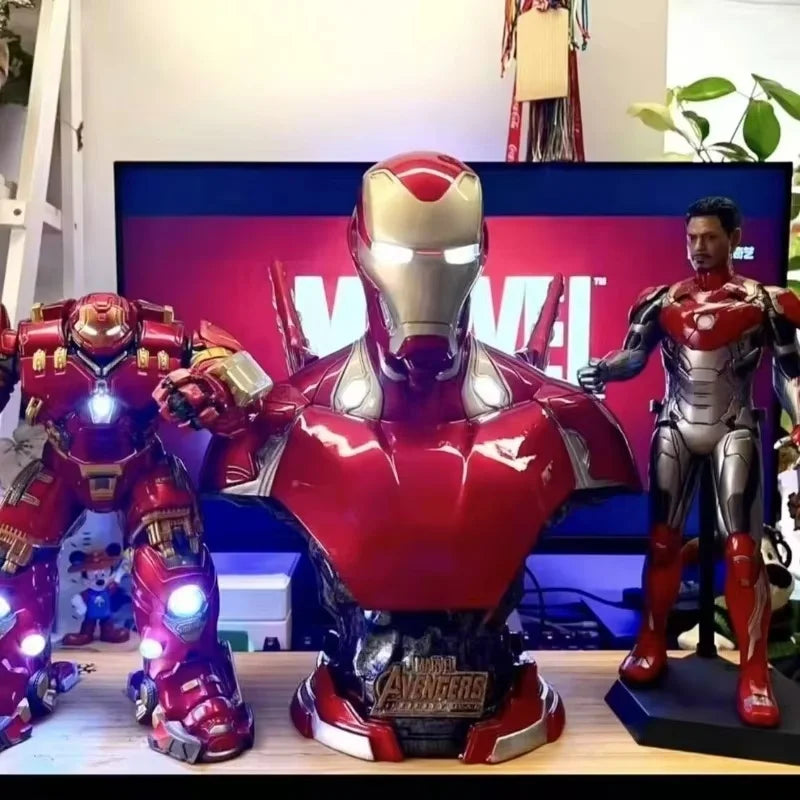 Buste Lumineux Avengers Iron Man - Studio Fond Blanc