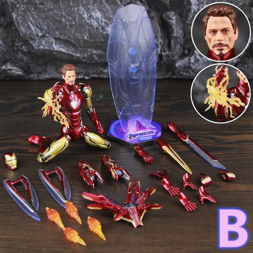 Figurine ZD Toys Iron Man MK85 2.0 LED - Socle Bouclier Variante B