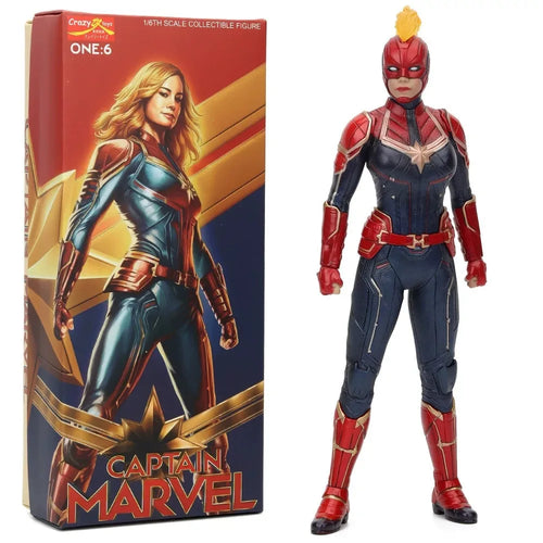 Figurine Collector 1/6 Captain Marvel - Casque Masque Rouge