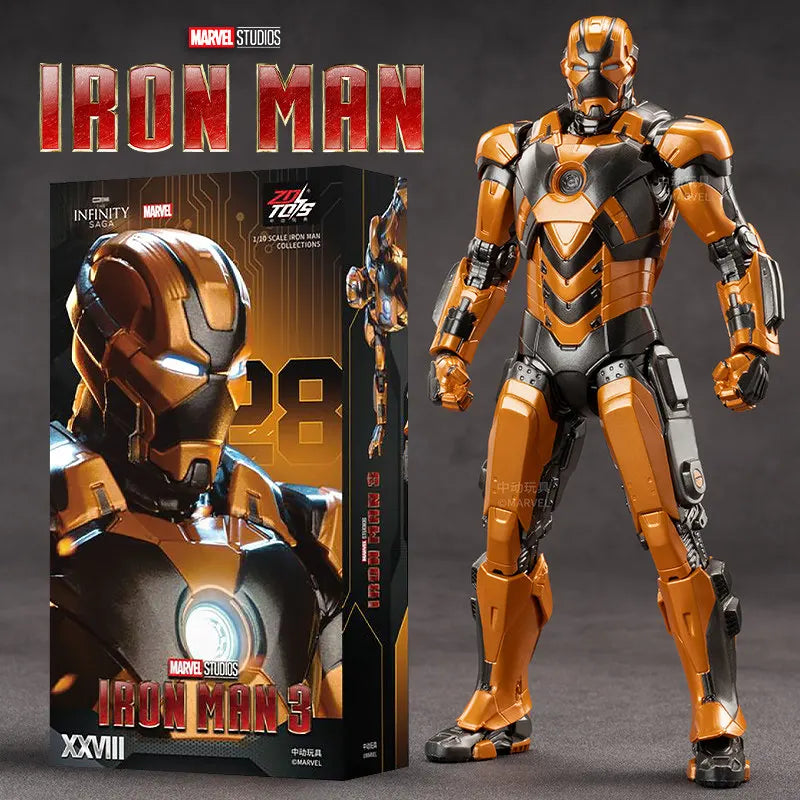 Figurine ZD Toys Iron Man MK28 Hot Rod - Variante Boîte XXVIII